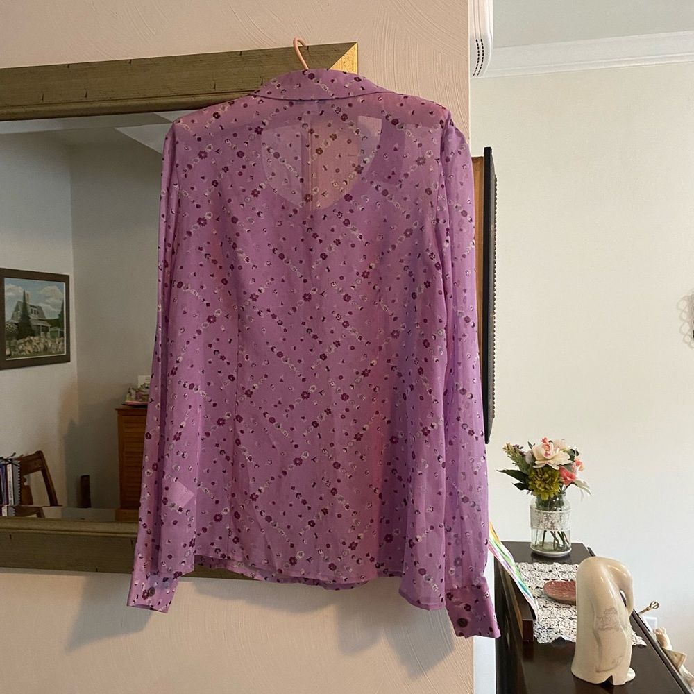 New Pendleton Silk blouse-size 10 - Picture 6 of 8